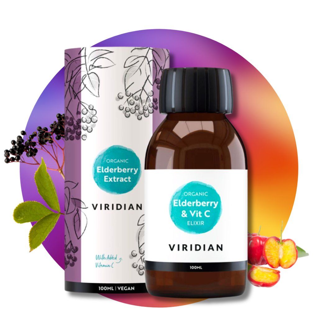 Elderberry Extract + Vitamin C Organic (Extrakt z bazy + Acerola BIO), 100 ml