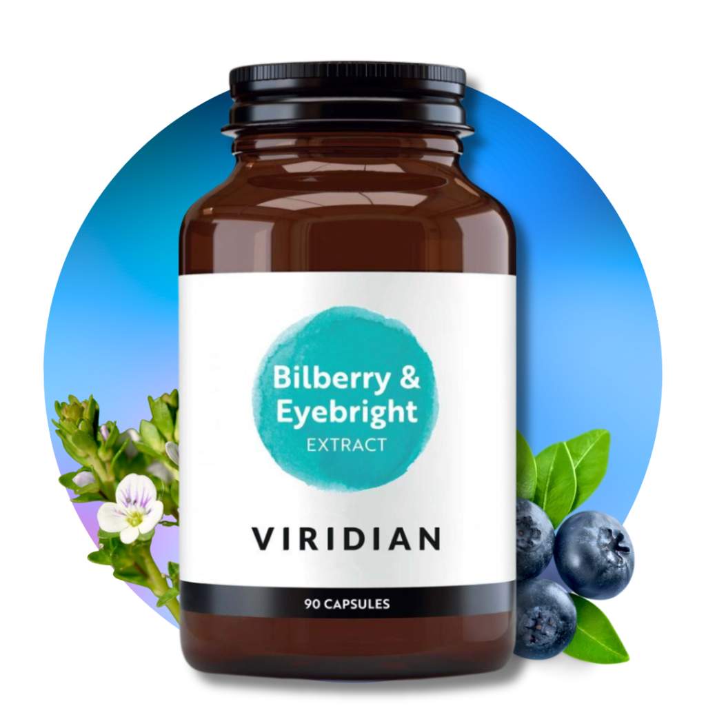 Bilberry and Eyebright (Čučoriedka a Svetlík lekársky pre kondíciu zraku), 90 kapsúl