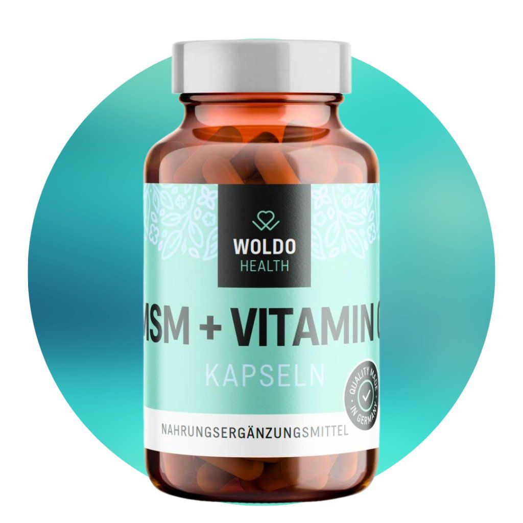 MSM + vitamín C, 180 kapslí