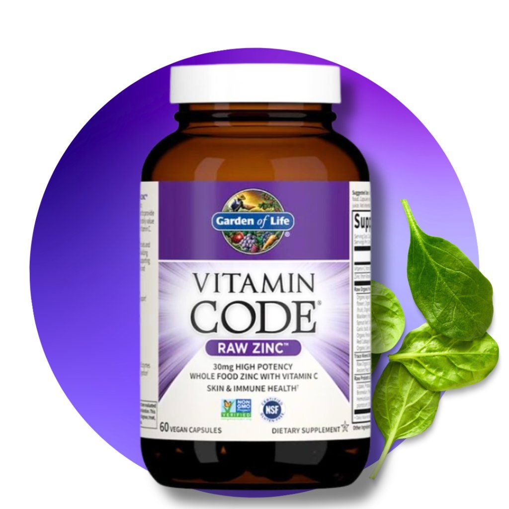 Vitamin Code RAW Zinc 15 mg (zinok, vitamín C), 60 kapsúl
