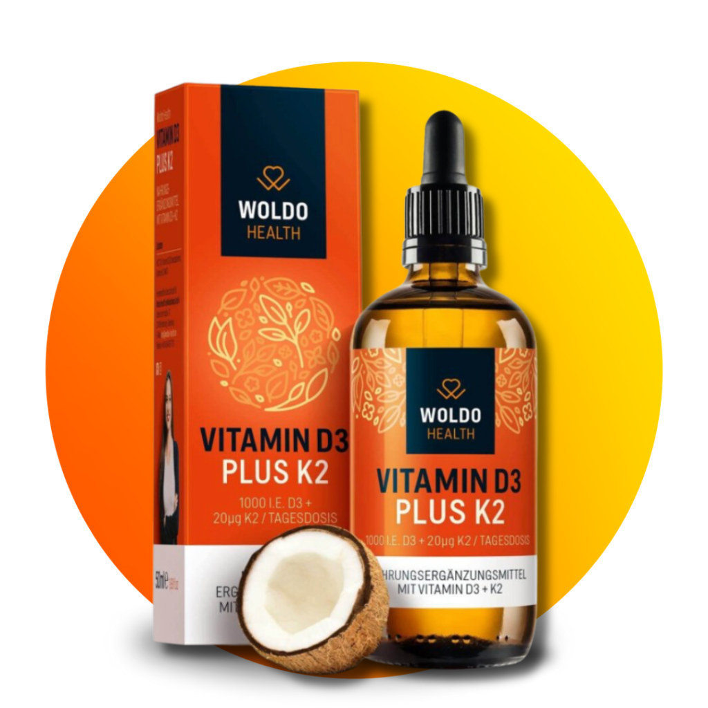 Vitamín D3 + K2 MK7 v MCT oleji, 50 ml (1800 kvapiek)
