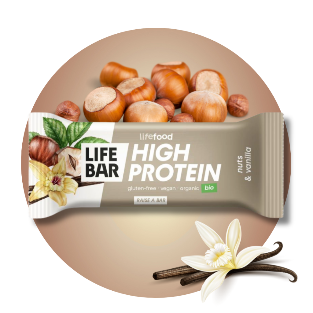 Tyčinka Lifebar proteínová s orechmi a vanilkou 40 g