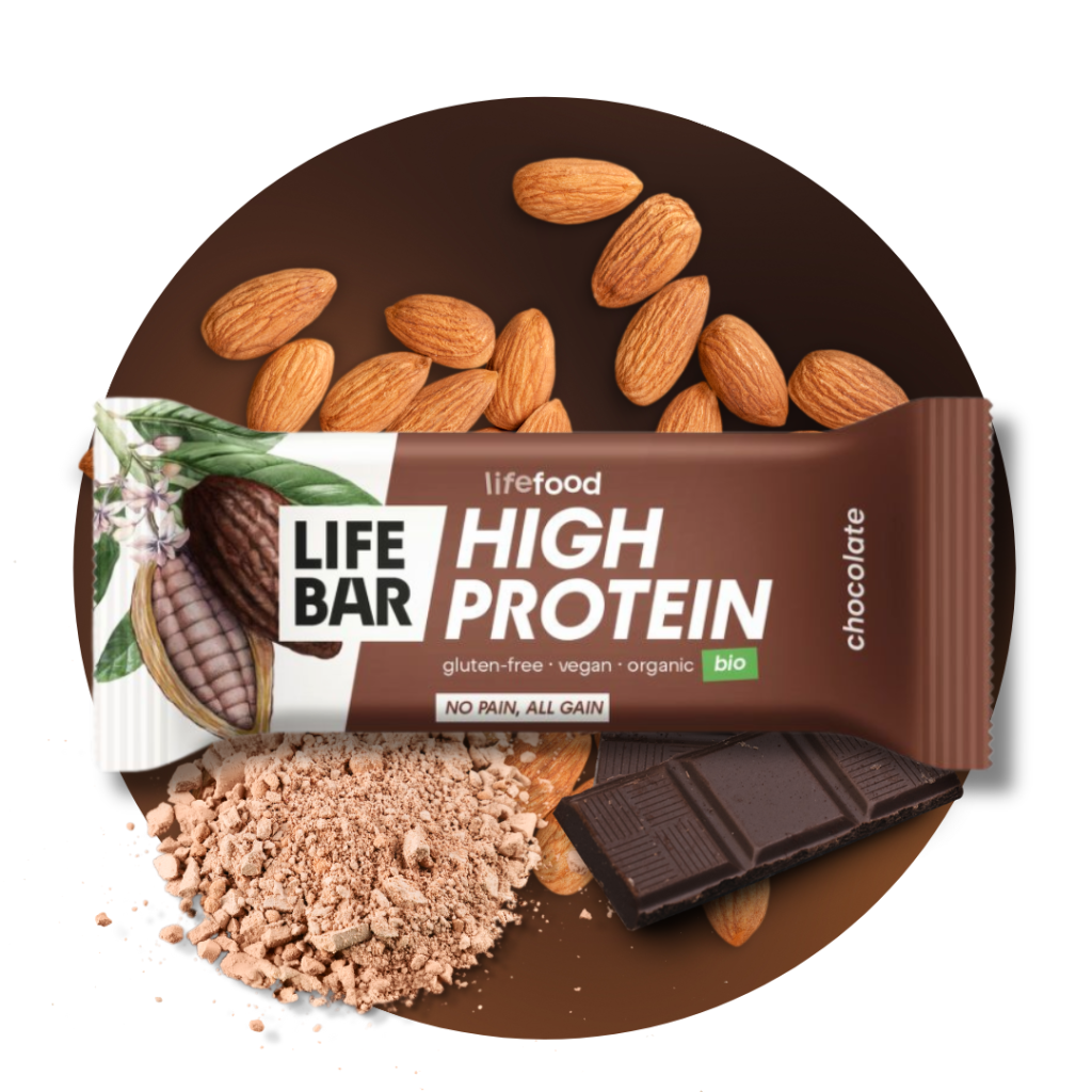 Tyčinka Lifebar proteínová s kakaom 40 g BIO