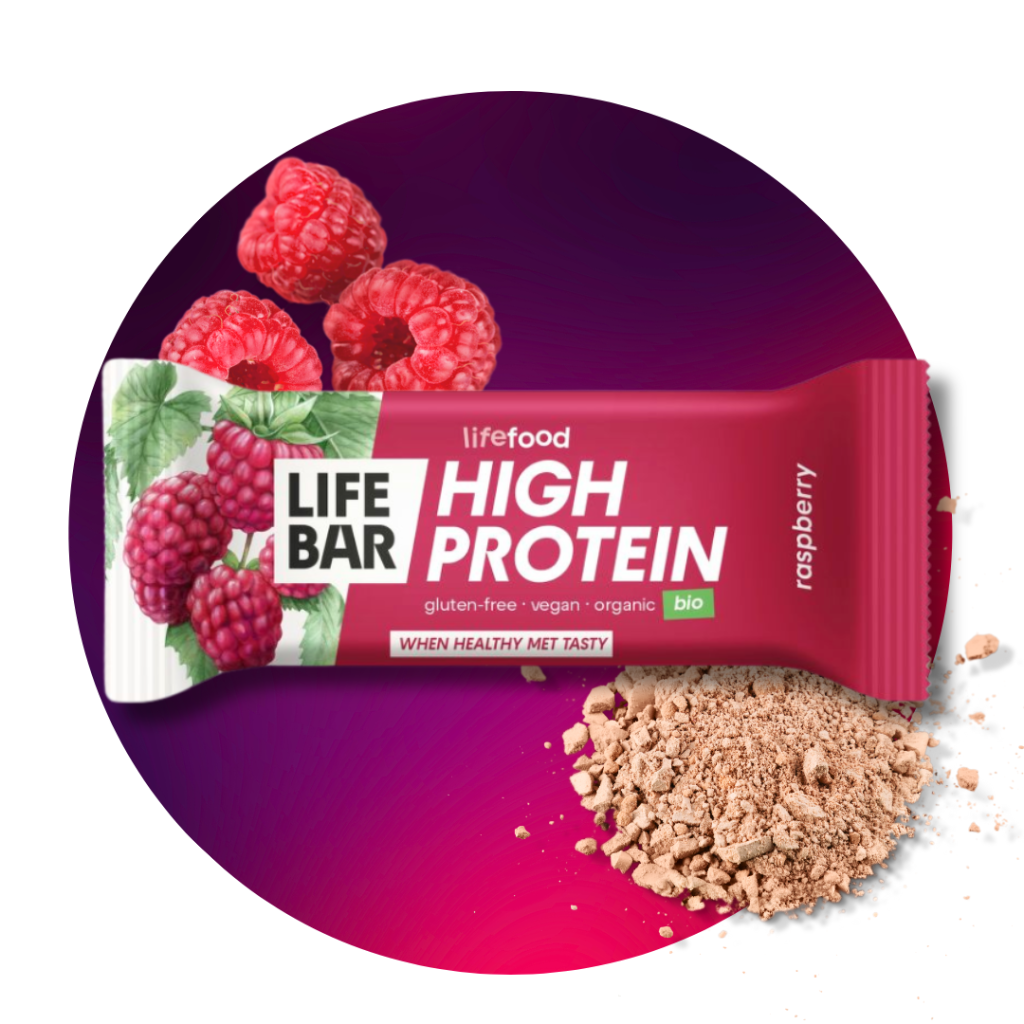 Tyčinka Lifebar proteínová s malinami 40 g BIO