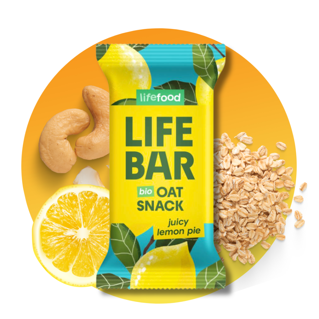 Tyčinka Lifebar Oat snack citrónový 40 g BIO