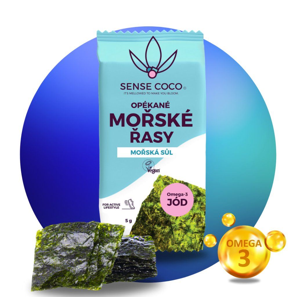 Opekané morské riasy s morskou soľou, 5 g