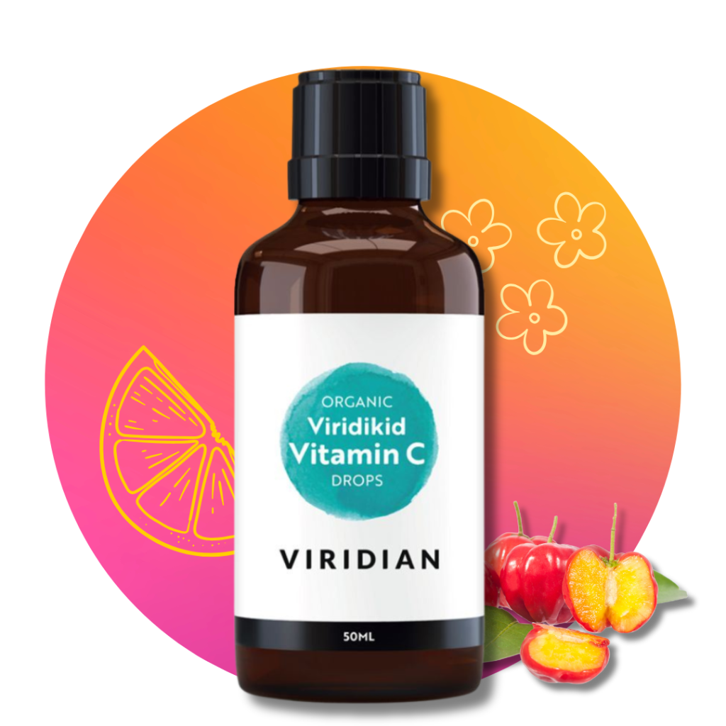 Viridikid Vitamin C drops Organic (BIO Vitamín C pre deti kvapky), 50 ml