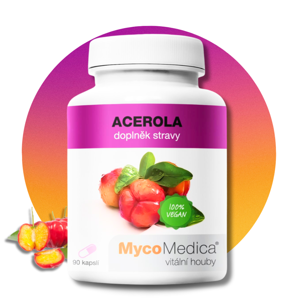 Acerola, prírodný vitamín C, 90 kapsúl