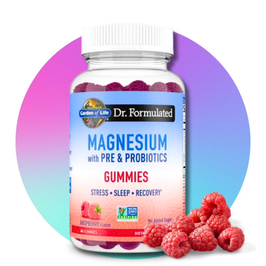 Dr. Formulated Magnesium s prebiotikami a probiotikami – Malina, 60 gumových cukríkov