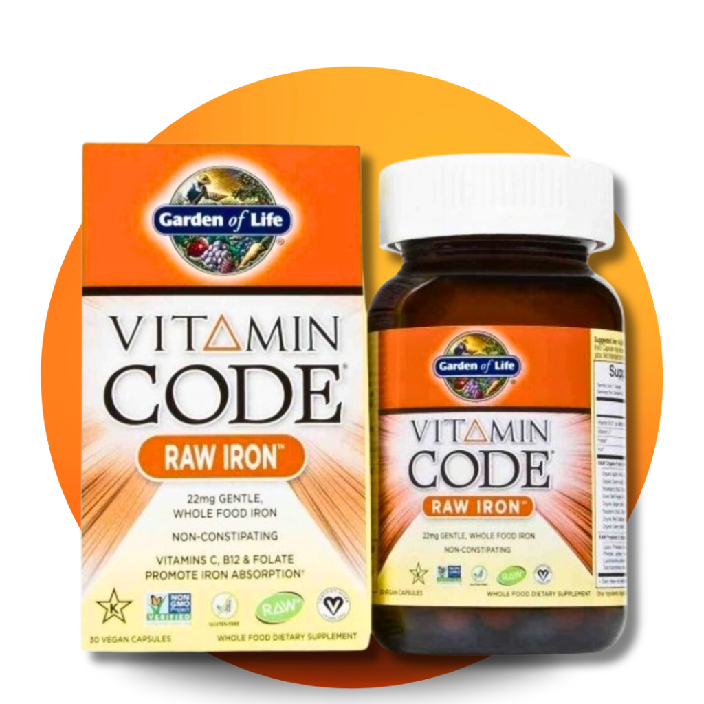 Vitamin Code RAW Železo, 30 kapsúl