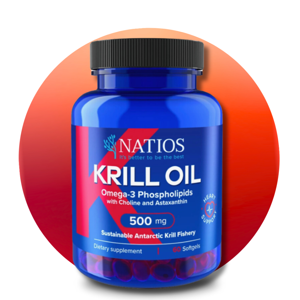 Krill Oil, Olej z antarktického krilu s astaxantínom, 500 mg, 60 kapsúl