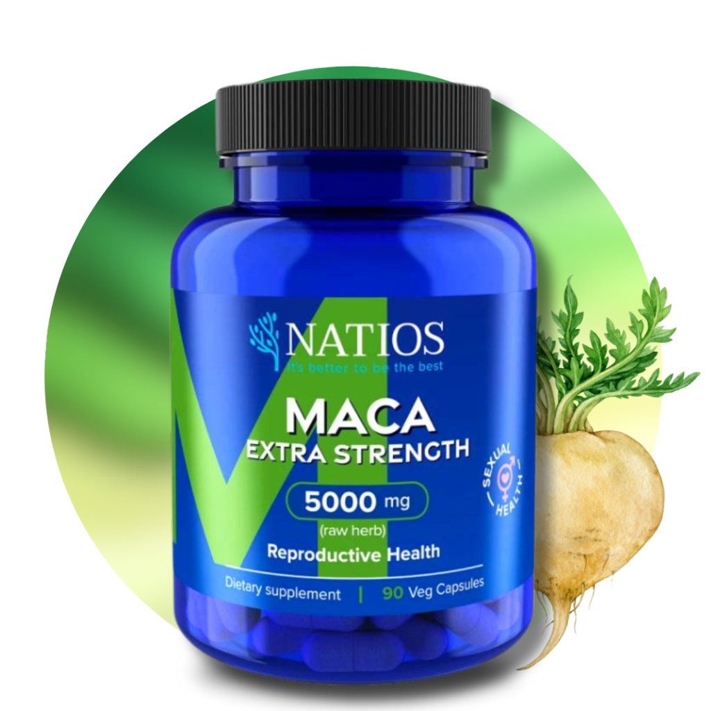 Maca Extract, 5000 mg, Extra Strength, 90 vegánskych kapsúl