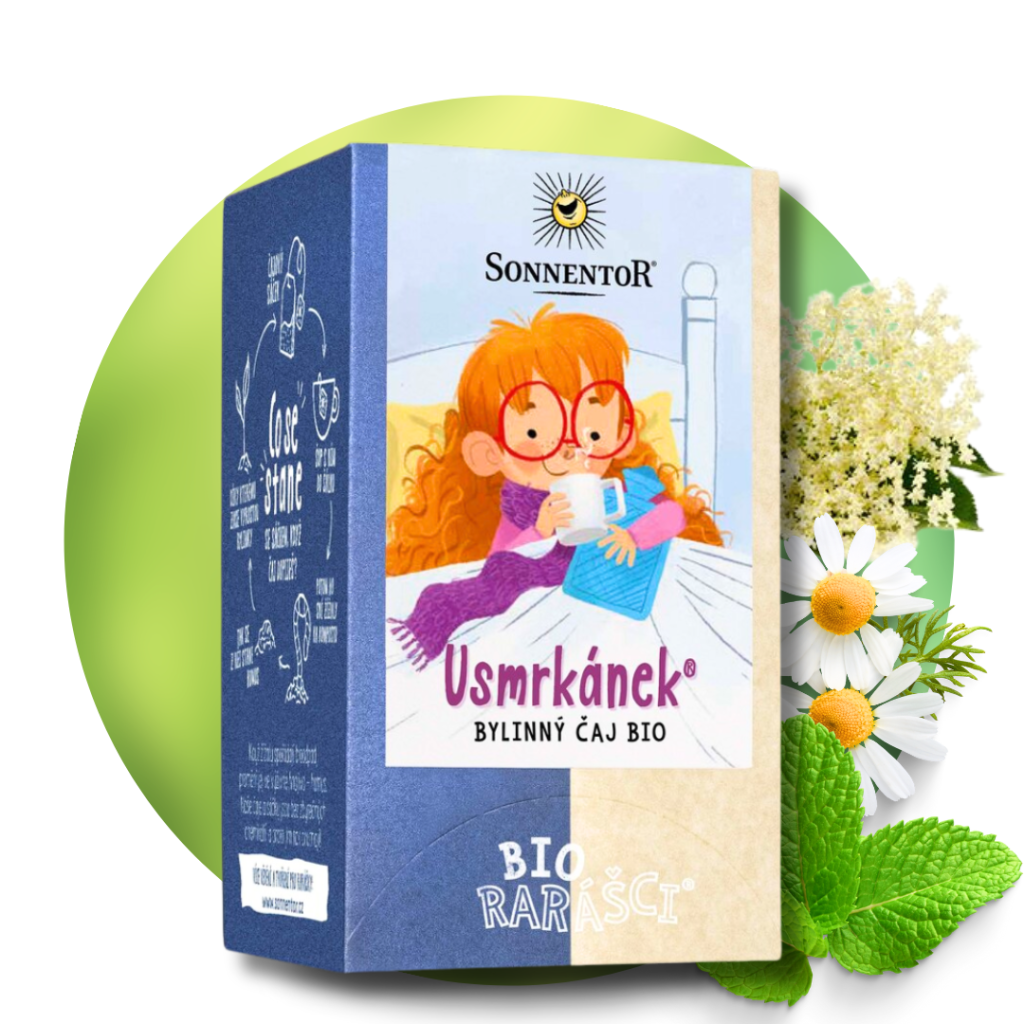 Usmrkánek® bylinný čaj BIO, 18 vrecúšok