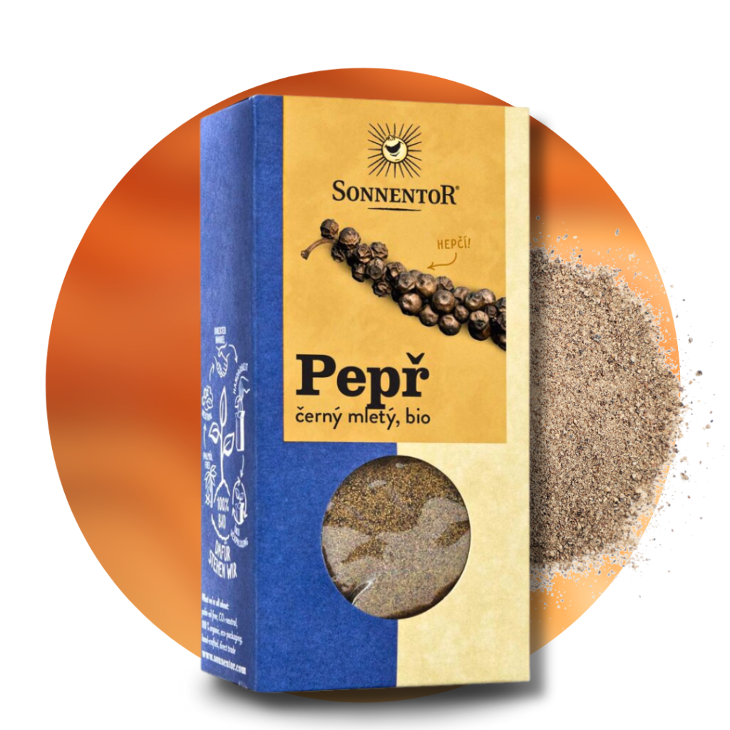 Korenie čierne mleté BIO, Piper nigrum, 50 g