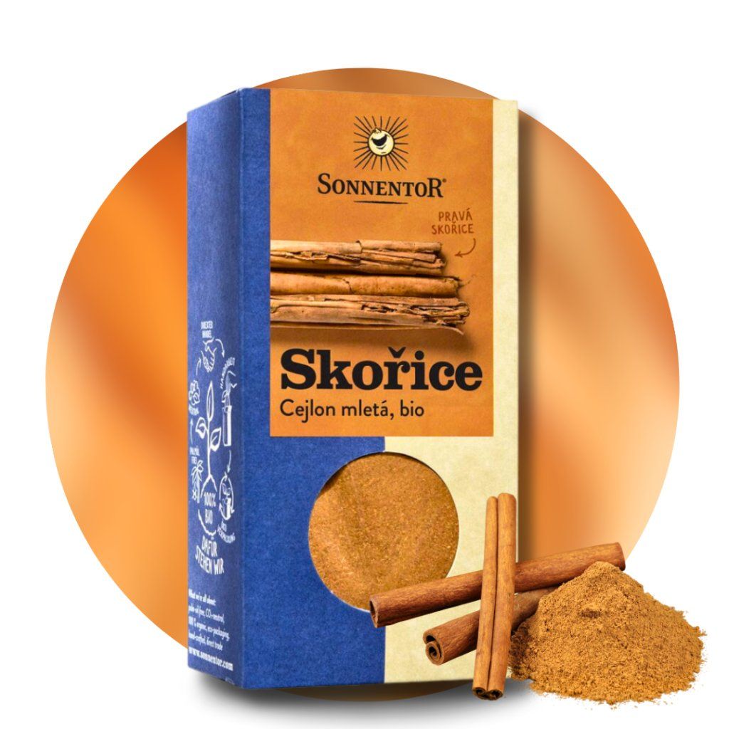 Škorica Cejlón mletá BIO, Cinnamomum verum, 40 g