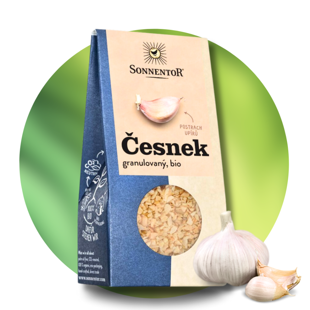 Cesnak granulovaný bio, Allium sativum, 40 g